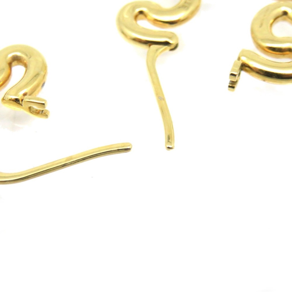 Celine Macadam Logo Gold Earrings Pair With Pouch and Box - Picture 7 of 9